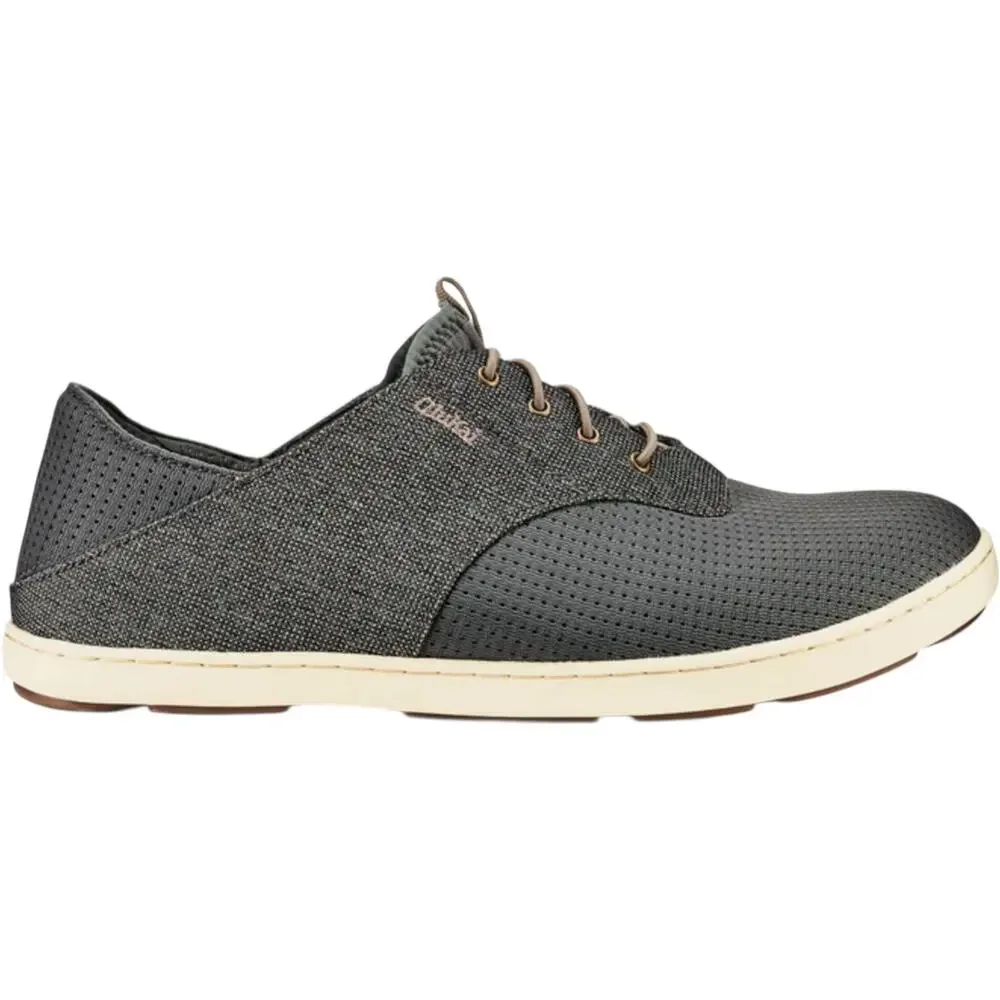 OluKai Nohea Moku No Tie Boat Shoes Slip On Flat Quick Dry Gray 12